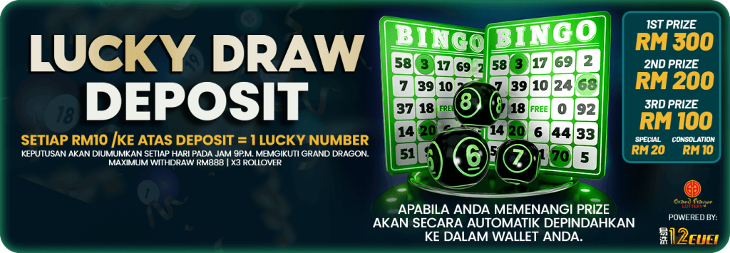 12cuci Lucky Draw Deposit