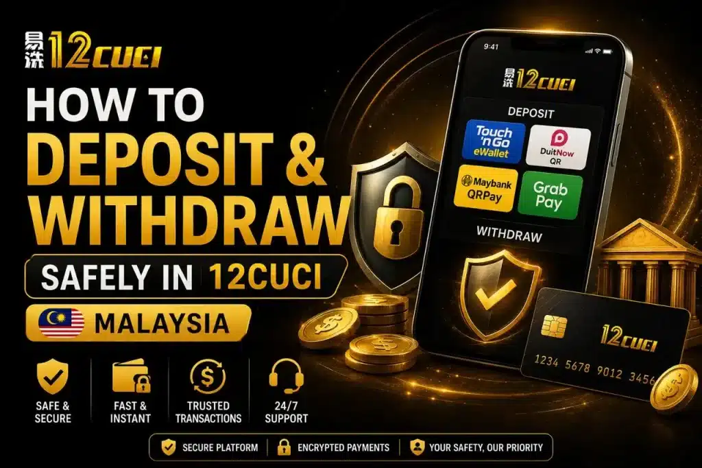 How to Deposit & Withdraw Safely In 12Cuci Malaysia