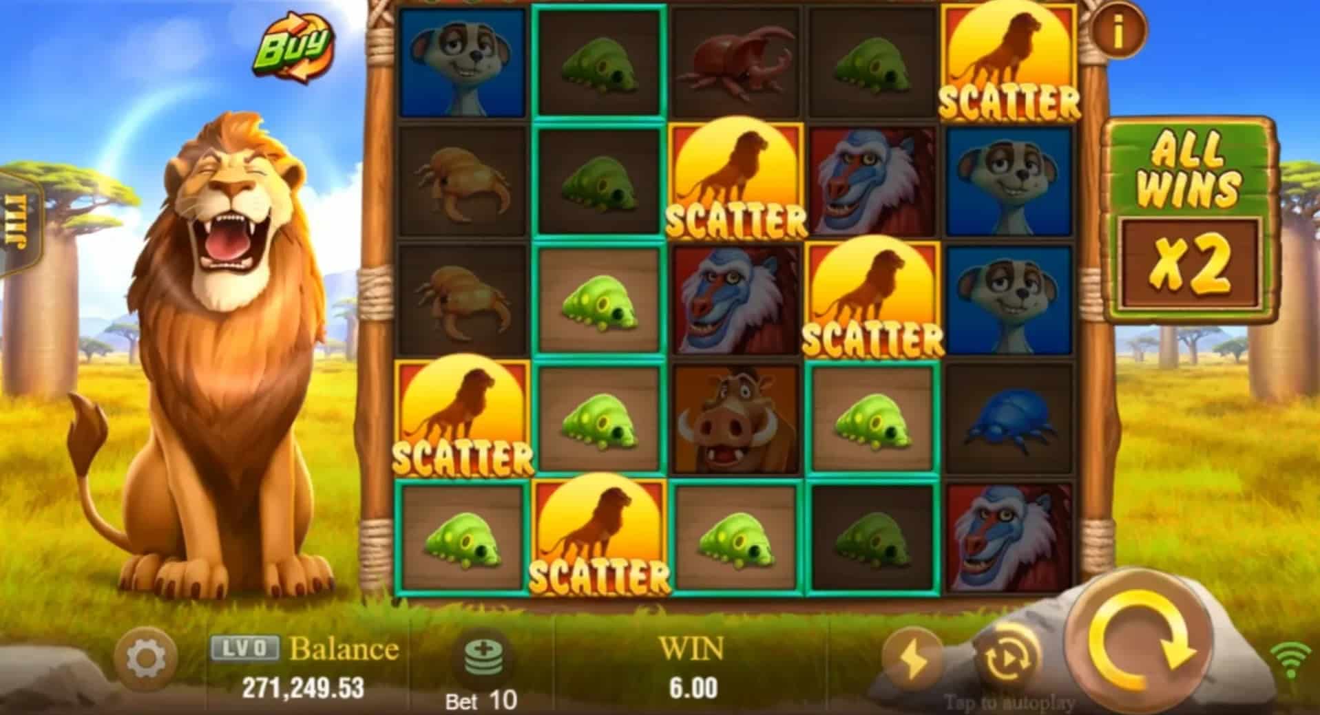 12cuci Slot Game In-Game Footage: JILI Safari Mystery